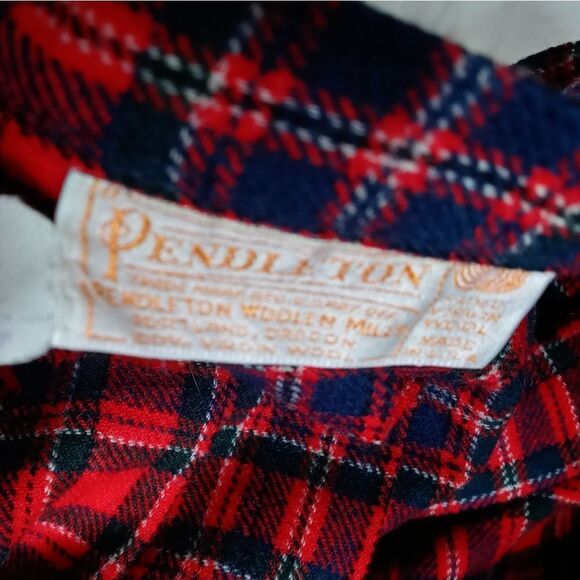 Vintage Pendleton plaid wool wrap skirt - Picture 5 of 7